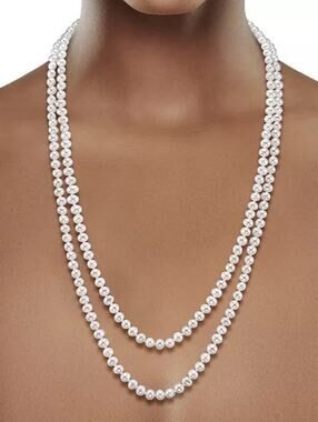 Cultured Freshwater Pearl Endless Necklace 5-6mm
